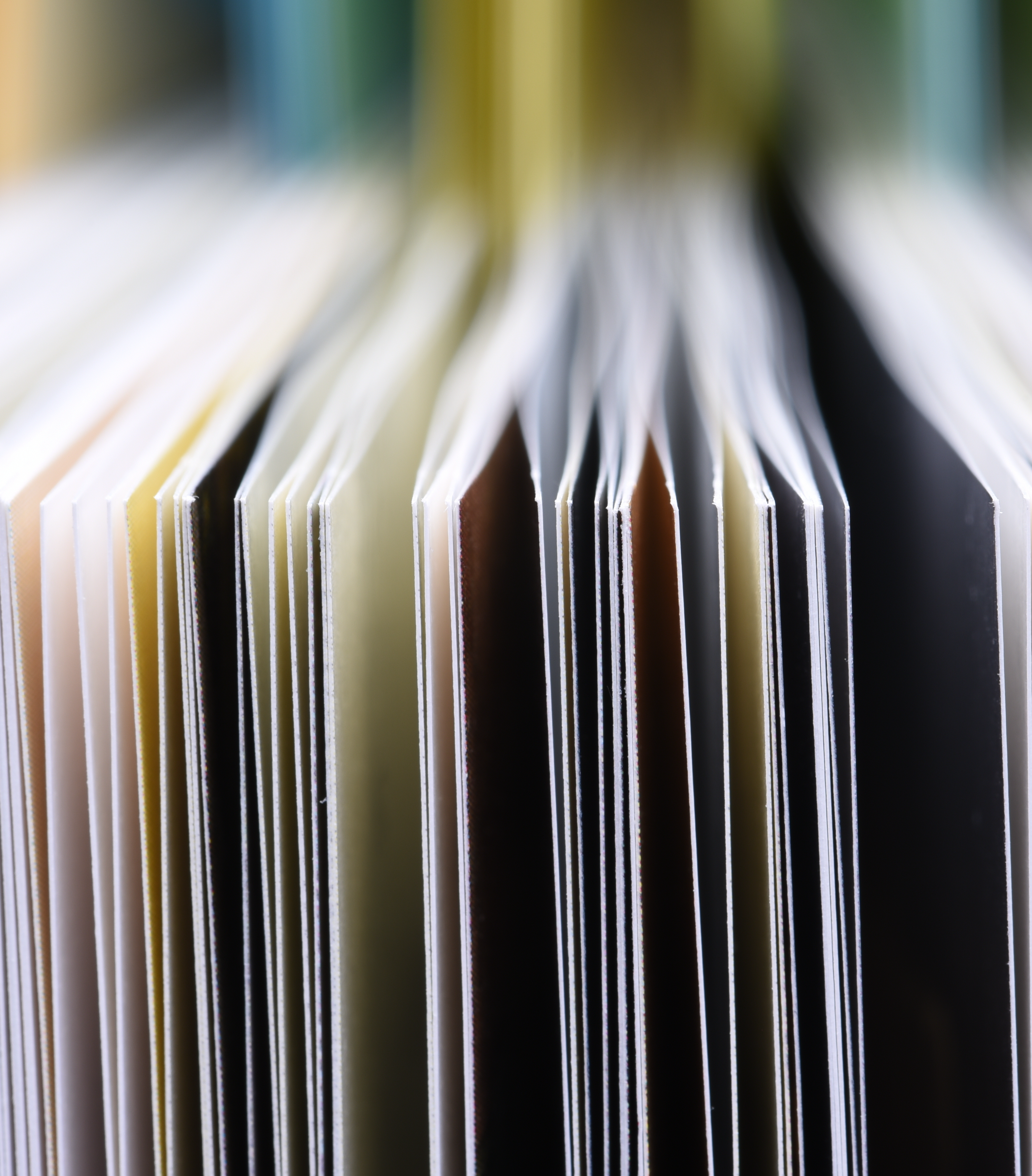 Image of close up of the edge of open book pages